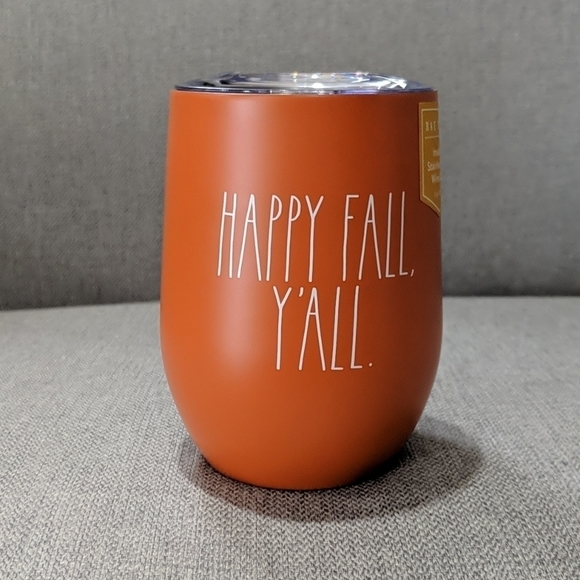 Rae Dunn Other - Rae Dunn Happy Fall Y'all Wine Glass